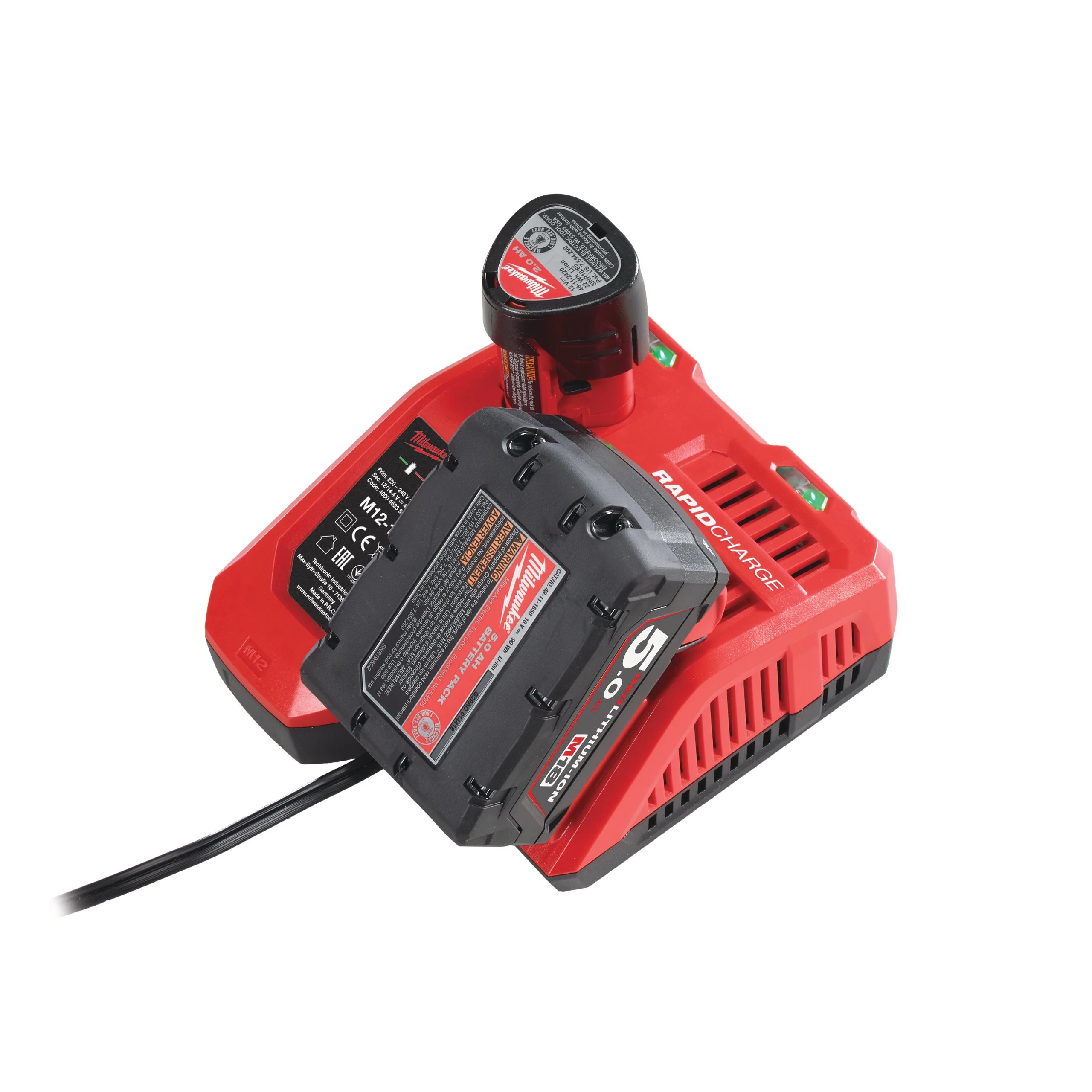 Milwaukee M12-18 FC - Carregador rápido multi-voltagem M12/M18 - 4932451079
