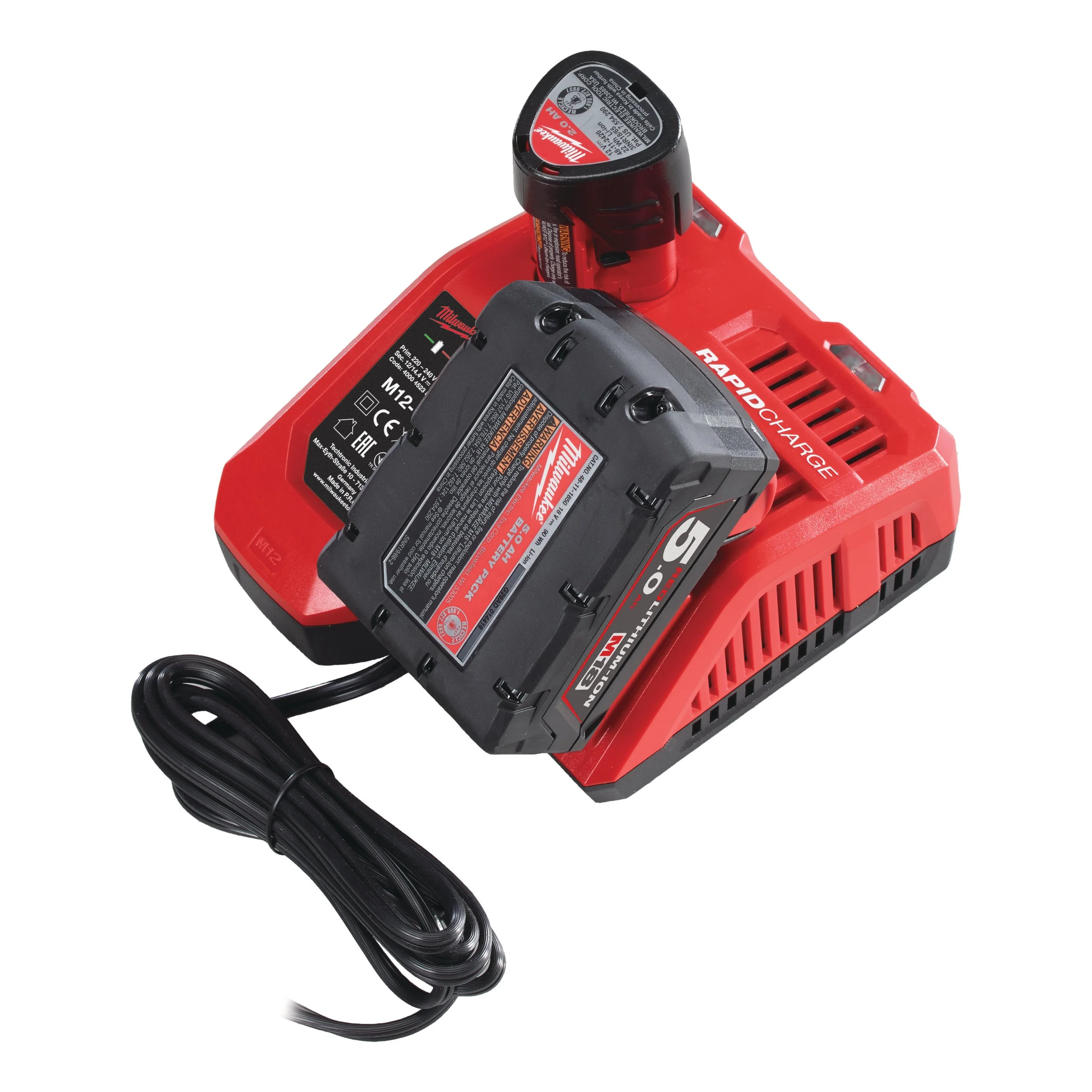 Milwaukee M12-18 FC - Carregador rápido multi-voltagem M12/M18 - 4932451079