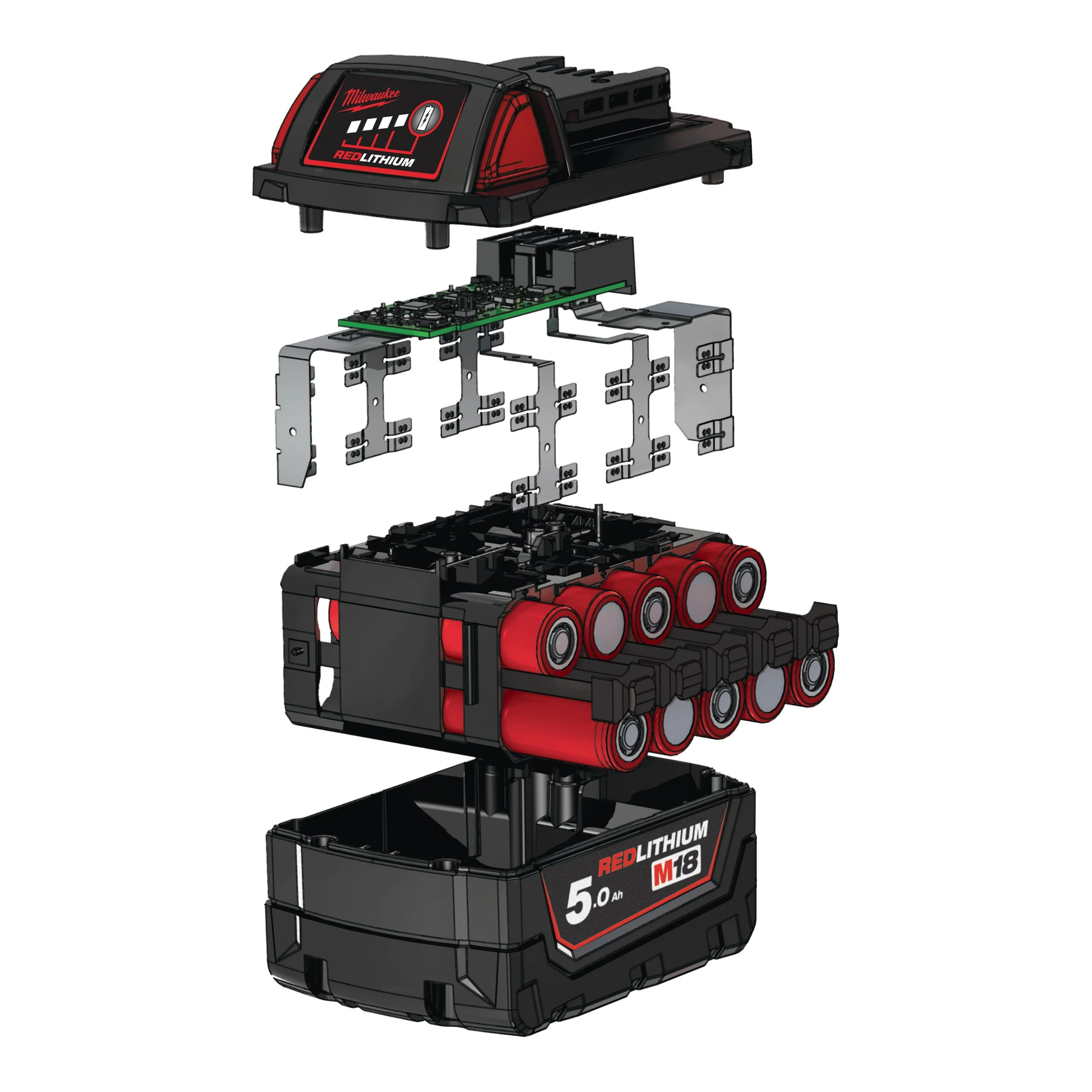Milwaukee M18 B5 - Bateria M18 RedLithium-Ion 5.0Ah - 4932430483
