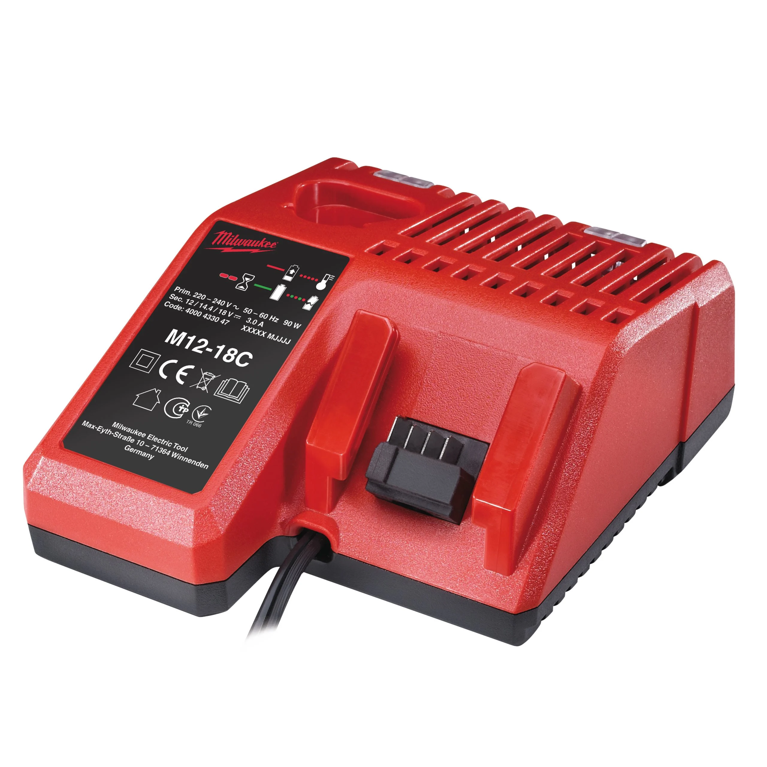 Milwaukee M12-18 C - Carregador multi-voltagem M12/M18 - 4932352959