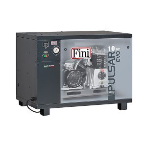 Fini Pulsar EVO BK120-10-SD T - Compressor de pistão silencioso biestágio 10 HP 10 bar 64 dB(A) - BTAT905FNN349