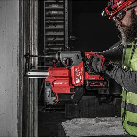 Milwaukee M18 ONEFHXDEL-552C - Martelo combinado SDS-Plus M18 FUEL Fixtec One-Key 26 mm com extrator de poeiras - 4933478506