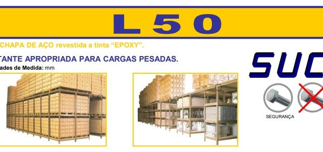 SUC – BANCADA TRABALHO – L50 – AÇO – EPOXY – CARGA PESADA –
