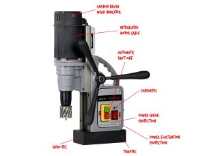 Euroboor -berb. base magnética ø40mm 220v – ebeco40s+/ic