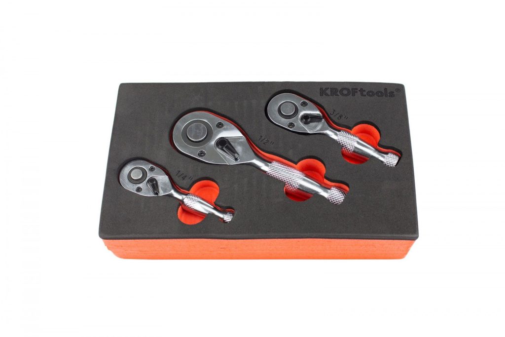 Kroftools 8557 – kit mini roquetes 1/4″ 3/8″ 1/2″ 3 pcs