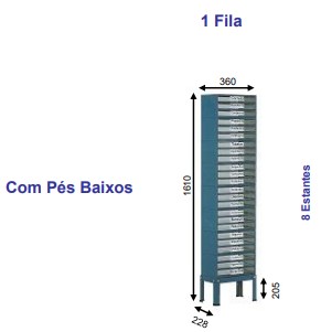 Suc – estante – mtpl – suporte simples – 1 fila – 11590