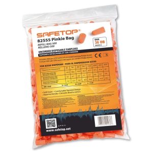Safetop 82555 – bolsa de 250 pares tapões auditivos
