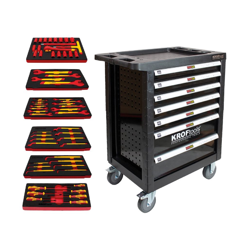 Kroftools 8498pre – carro c/ 6 modulos ferramenta isolada