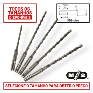 Milwaukee - brocas sds-plus 2 laminas - m2