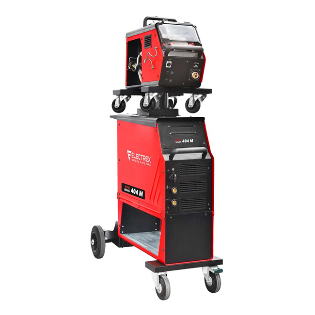 Electrex mig 404 m synergic – inverter para soldadura mig + carro s4 – pa24elo03205
