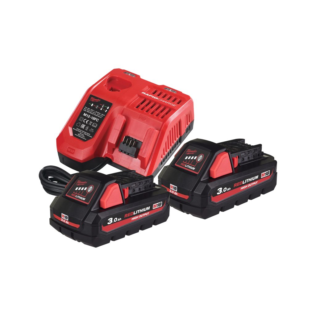Milwaukee m18 hnrg-302 – kit bateria + carregador 18v – 4933471071