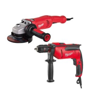 Milwaukee agv17-125 inox rebarbadora + pd 705 berbequim