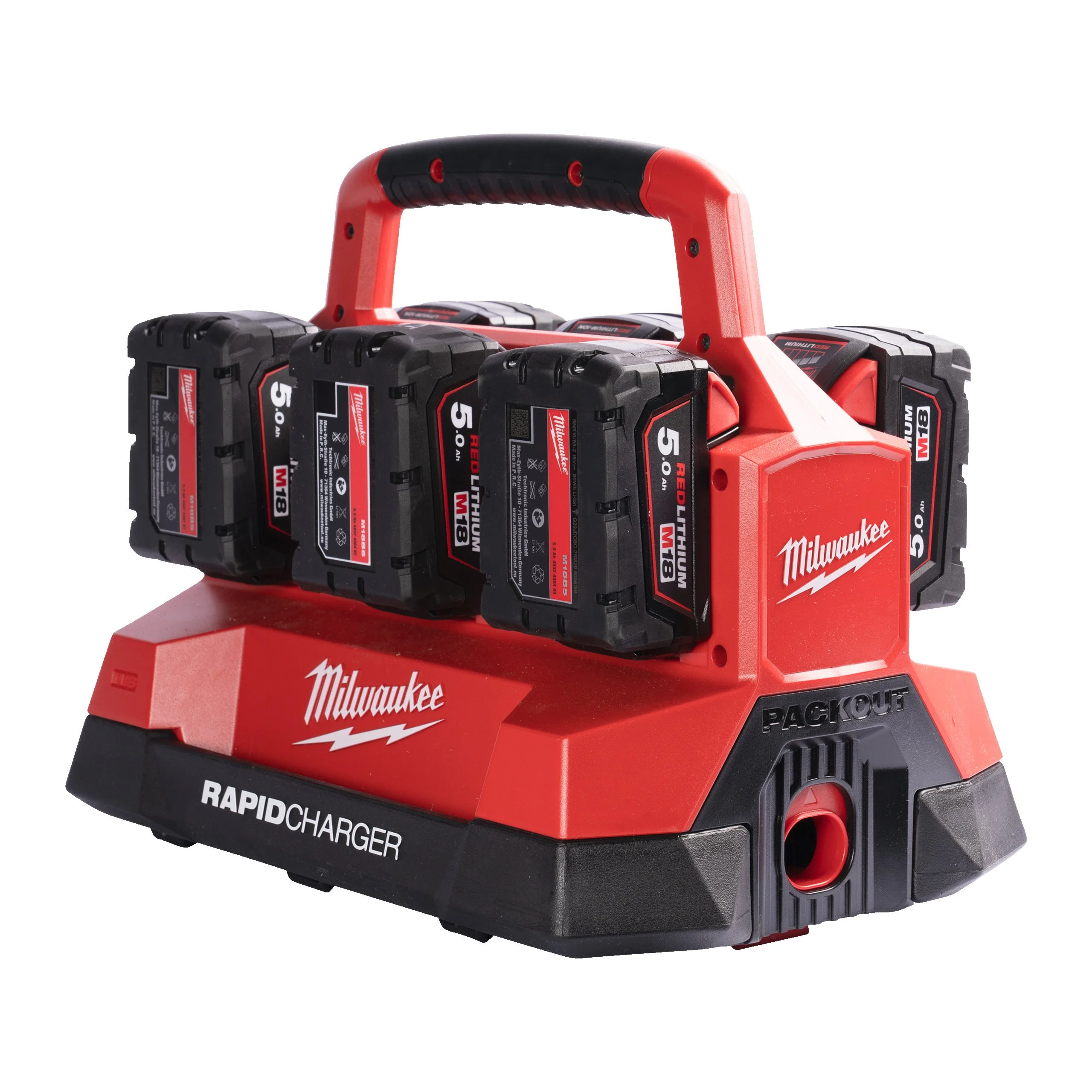 Milwaukee M18 PC6 - Carregador múltiplo M18 PACKOUT - 4932480162