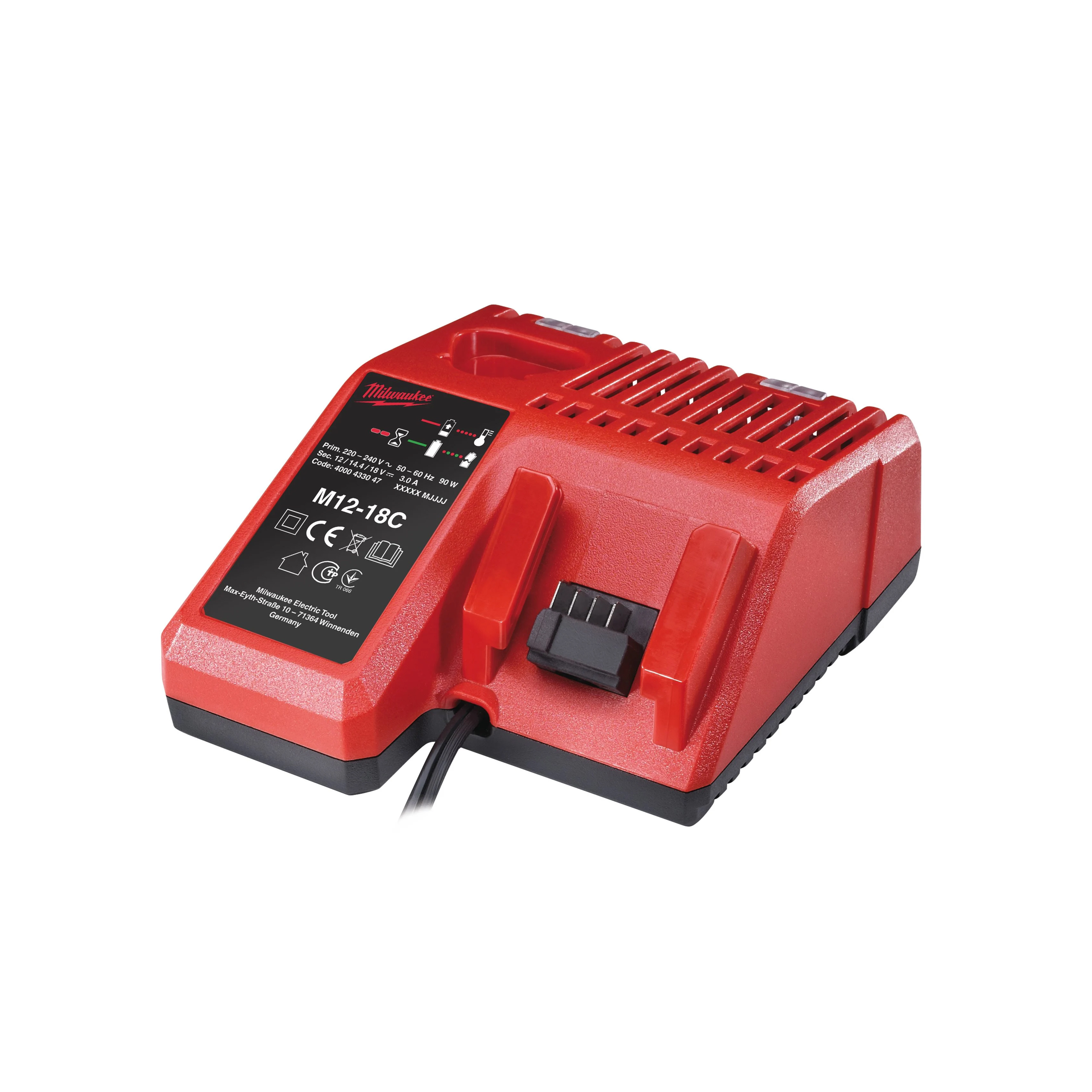 Milwaukee m12-18 c – carregador multi-voltagem m12™-m18™ – 4932352959