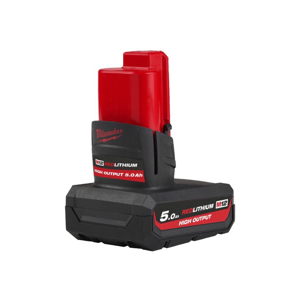 Milwaukee m12 hb5 – bateria lítio m12™ high output™ – 5.0ah – 4932480165