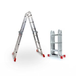 Jormax 10226 – escada de aluminio multi-usos 4×3 degraus