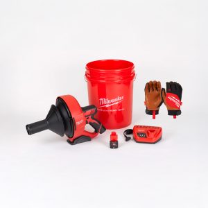 Milwaukee m12 bdc8-202c – desentupidora + luvas – 4933451633