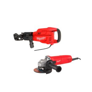 Milwaukee k 1528 h – martelo demo + ag10-125ek rebarbadora