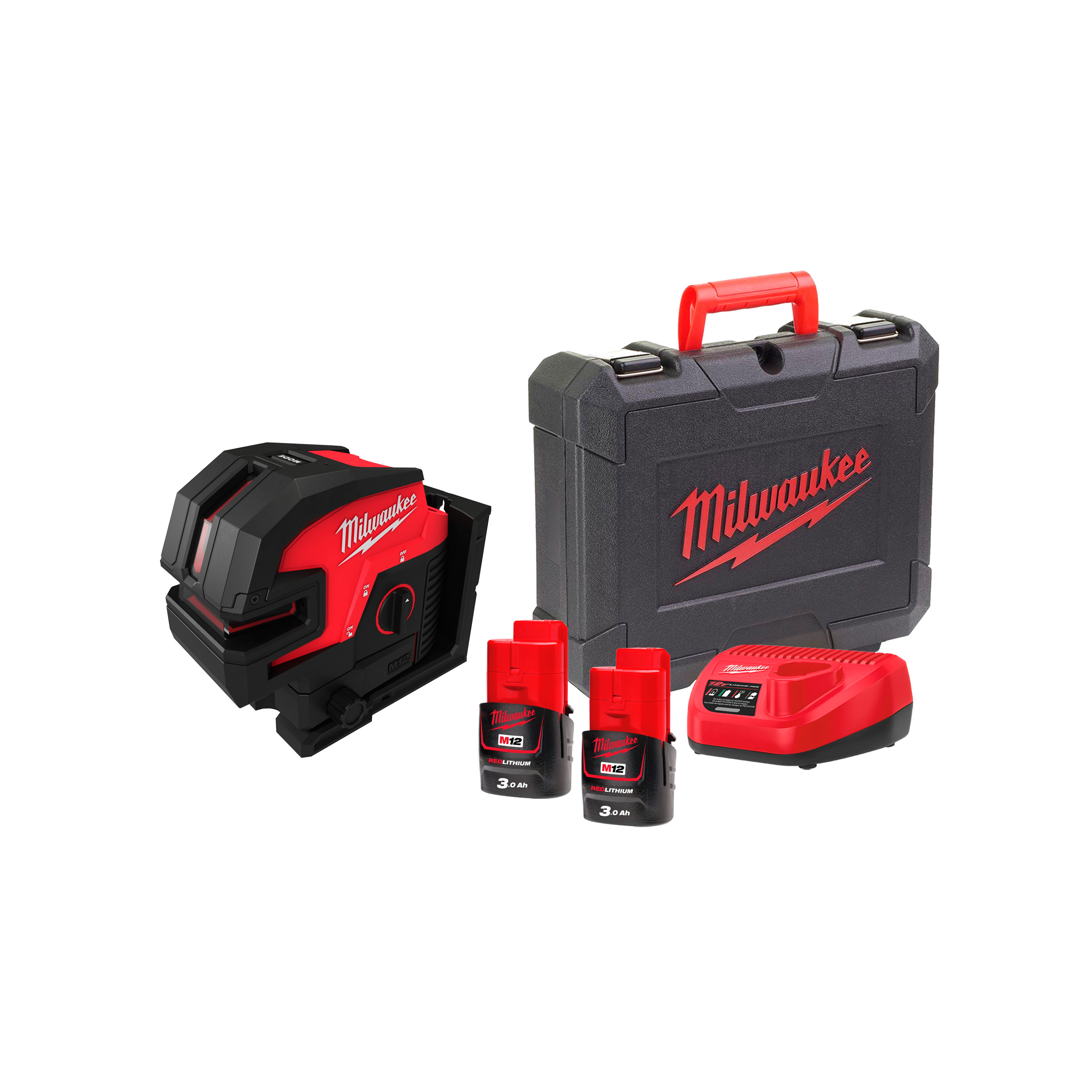 Milwaukee M12 CLL4P - Nível laser de 2 linhas e 4 pontos M12