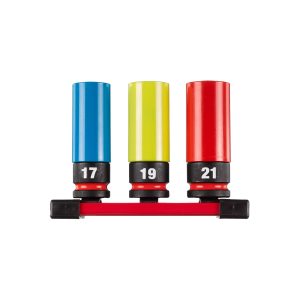 Milwaukee-jg 3 ch caixa 1/2″ 17,19,21mm-4932451568
