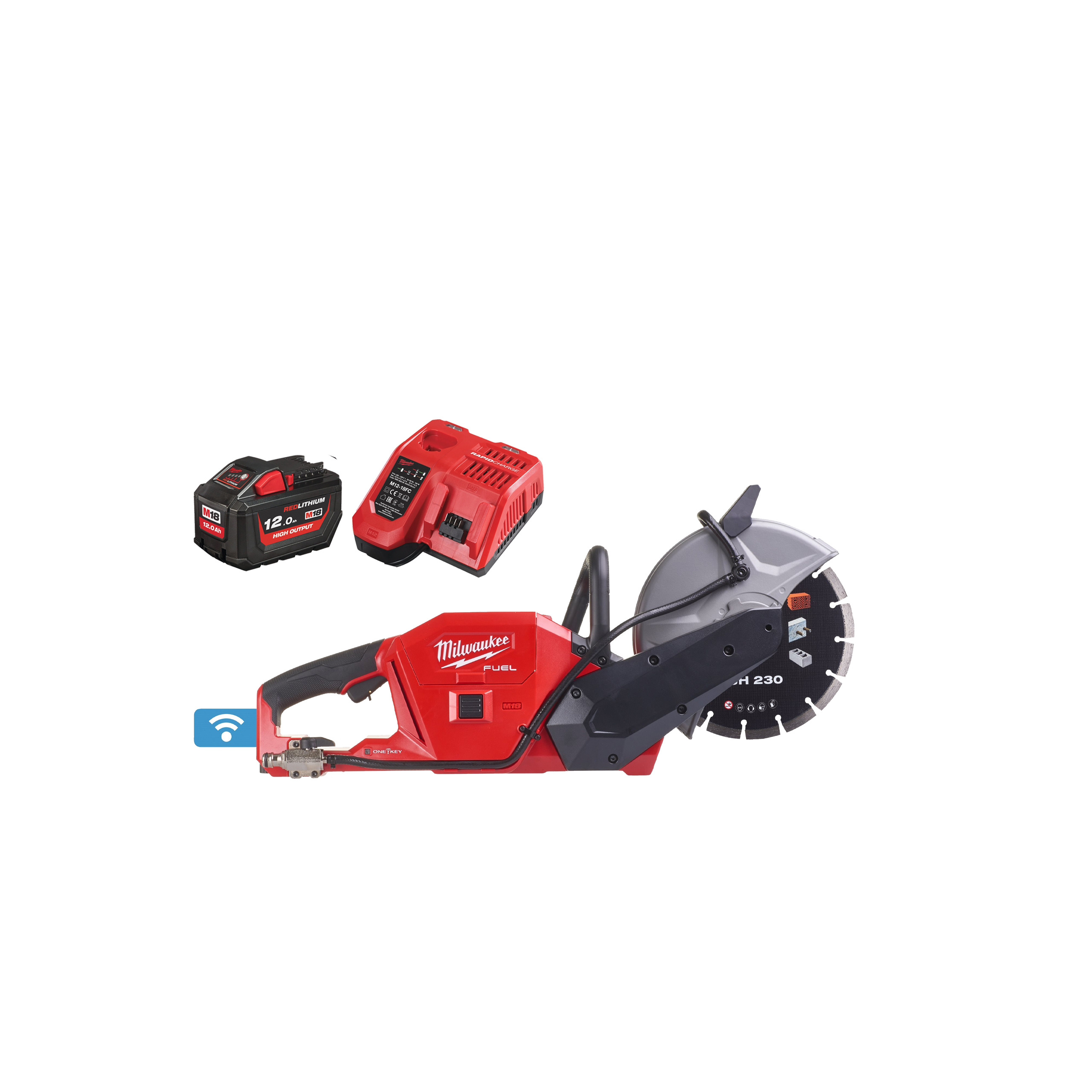 Milwaukee M18 FCOS230 - Cortadora de betão M18 FUEL One-Key