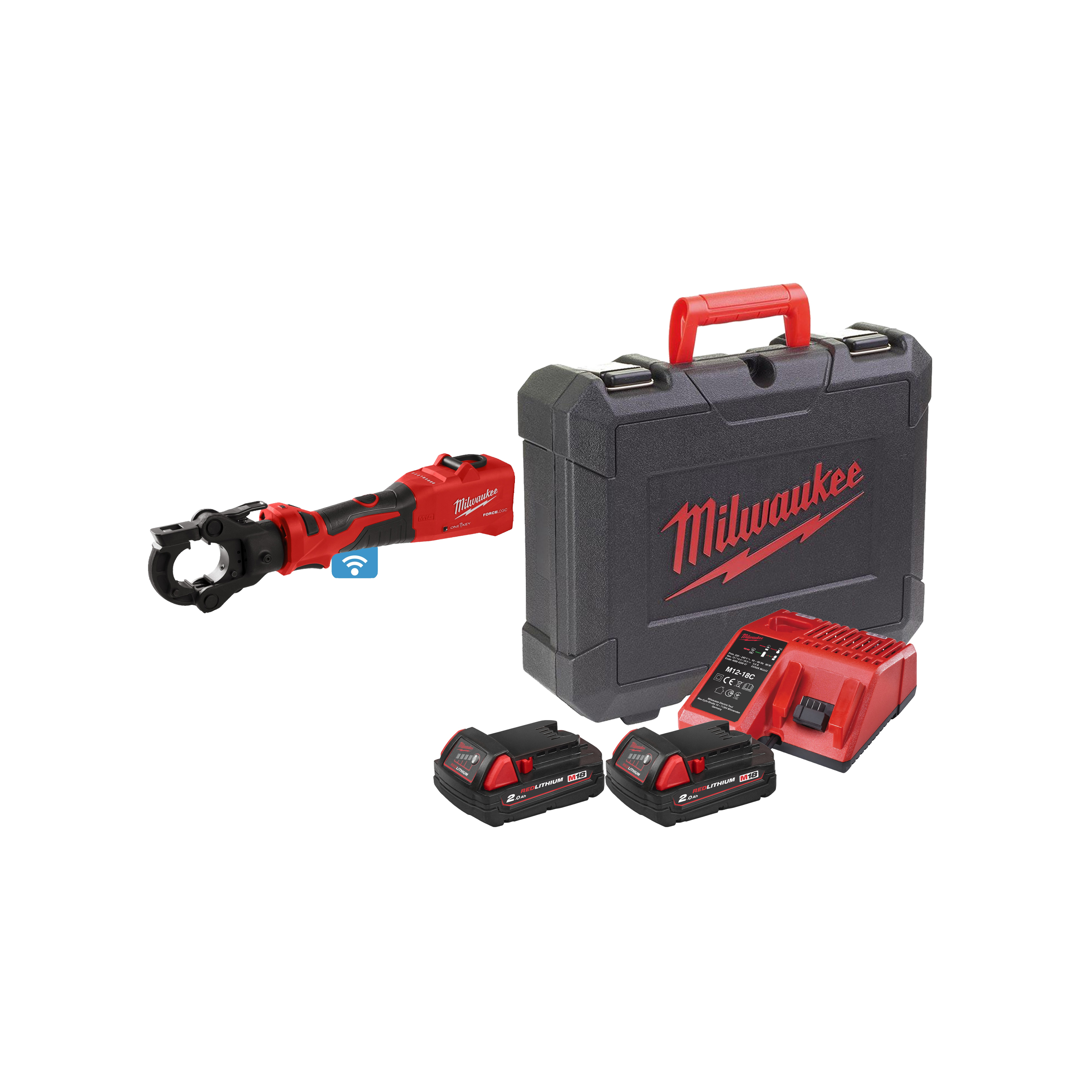 Milwaukee M18 ONEHCCT60 - Cravadora hidráulica de terminais M18 One-Key Force Logic 60 kN