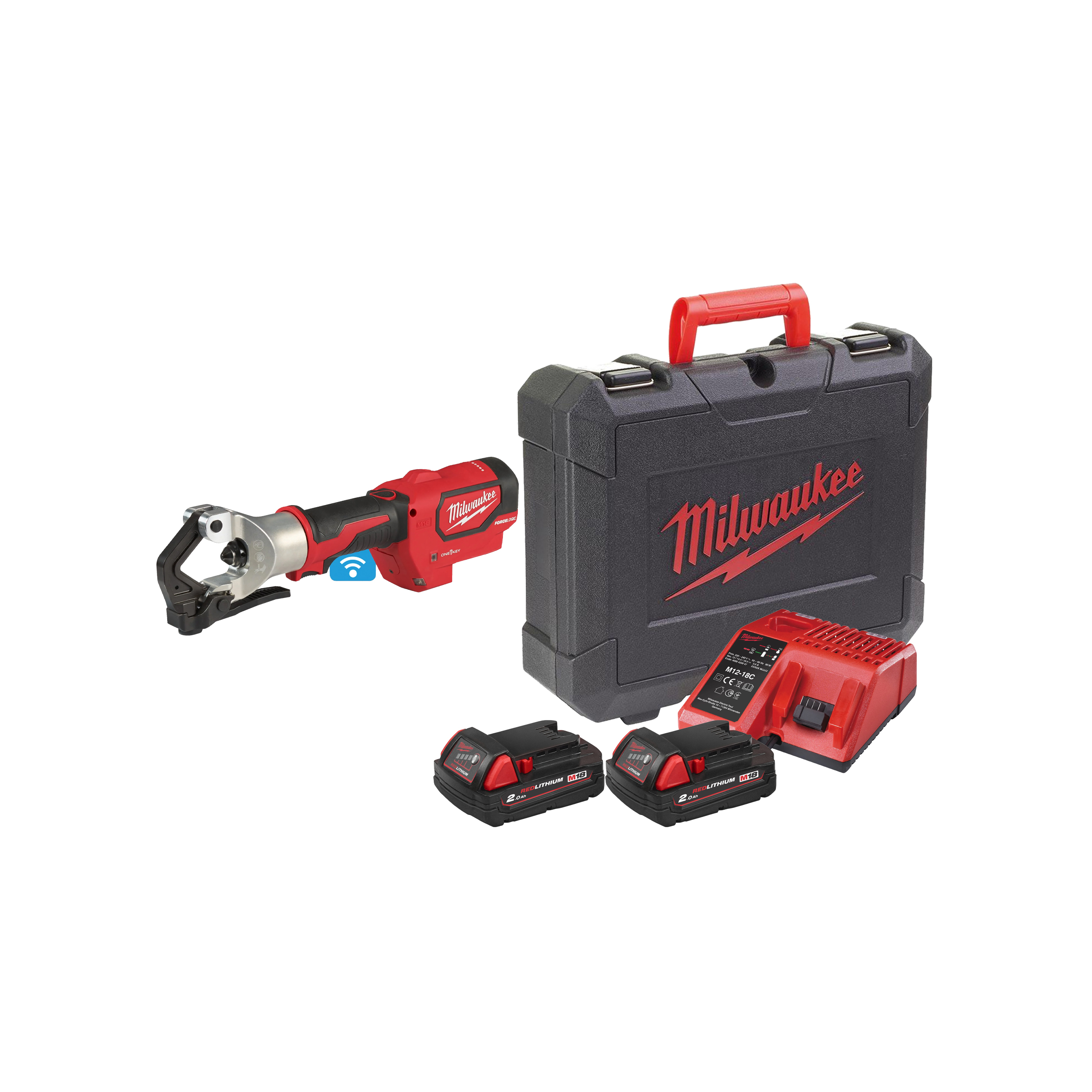 Milwaukee m18 hdct – cravadora de punção m18 one-key force logic