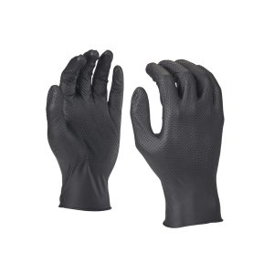 Milwaukee – luvas descartáveis de nitrilo grip – caixa c/ 50 unid.