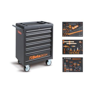 Beta worker c04box-a vu – carro de ferramenta – 196 peças