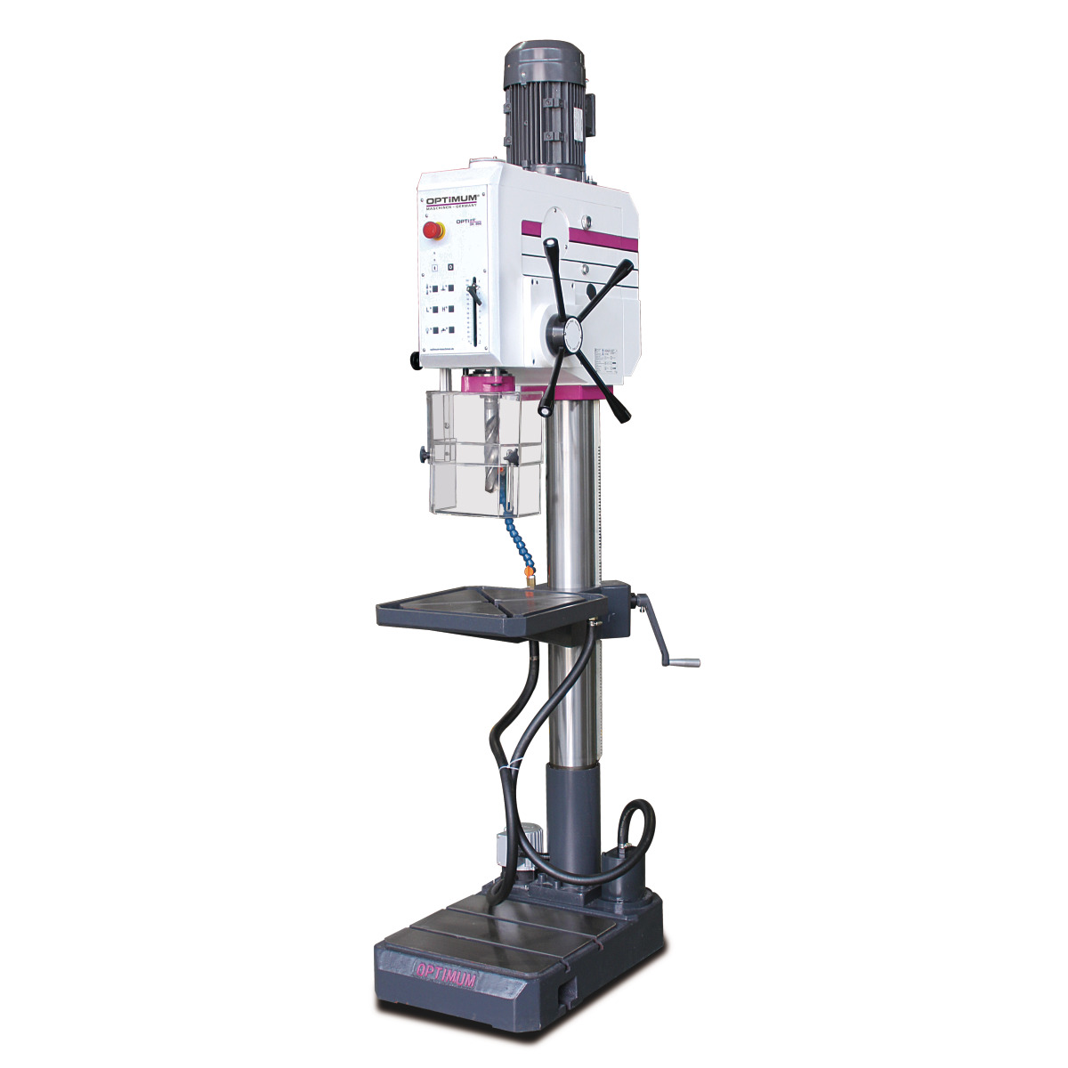 Optimum DH 35G / DH 35V / DH 45V / DH 55G / DH 55V - Engenho de furar de coluna OPTIdrill 400V