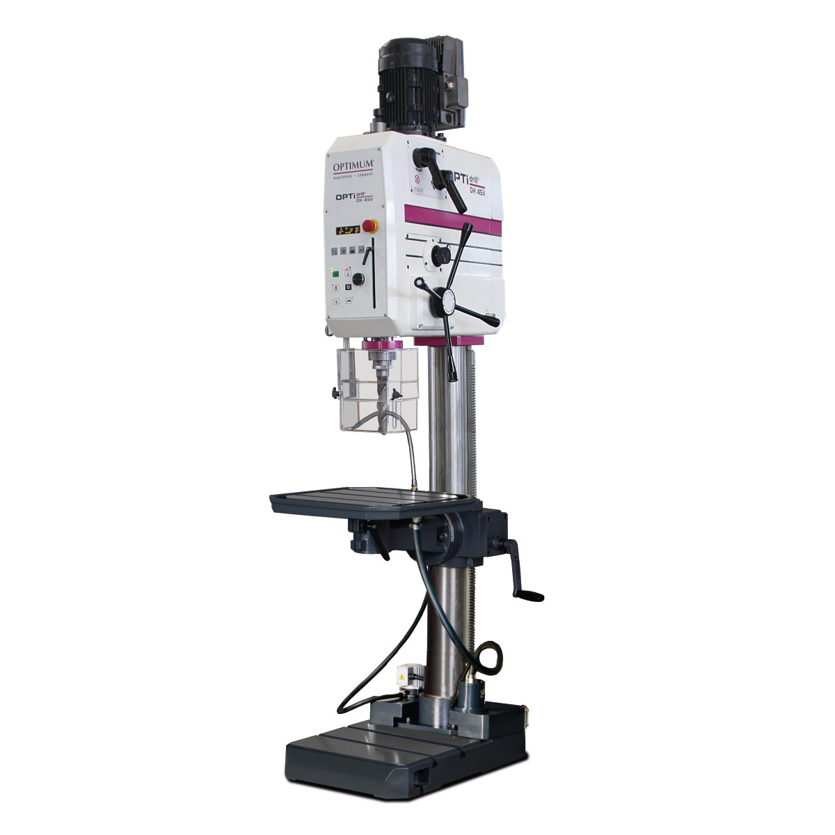Optimum DH 35G / DH 35V / DH 45V / DH 55G / DH 55V - Engenho de furar de coluna OPTIdrill 400V