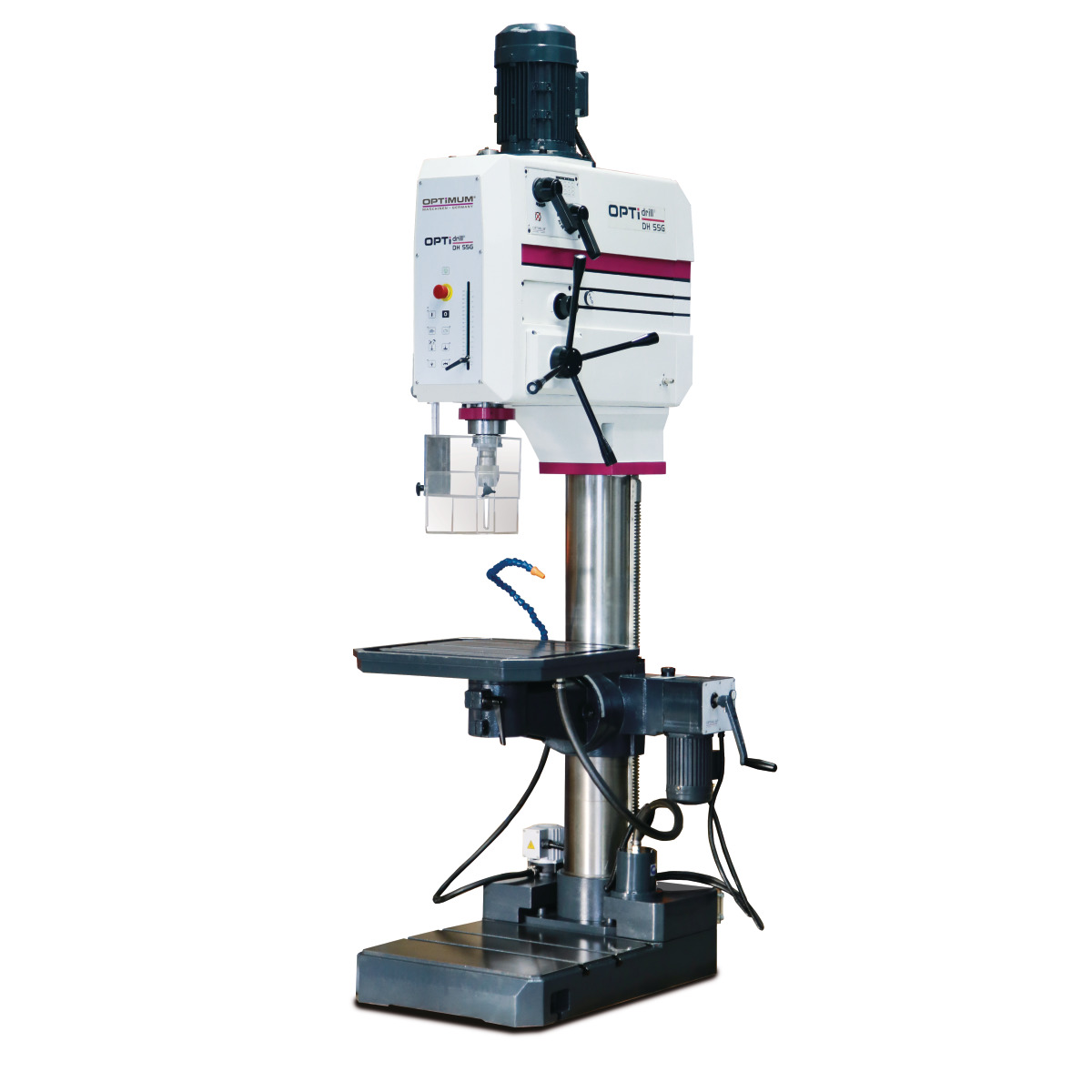 Optimum DH 35G / DH 35V / DH 45V / DH 55G / DH 55V - Engenho de furar de coluna OPTIdrill 400V