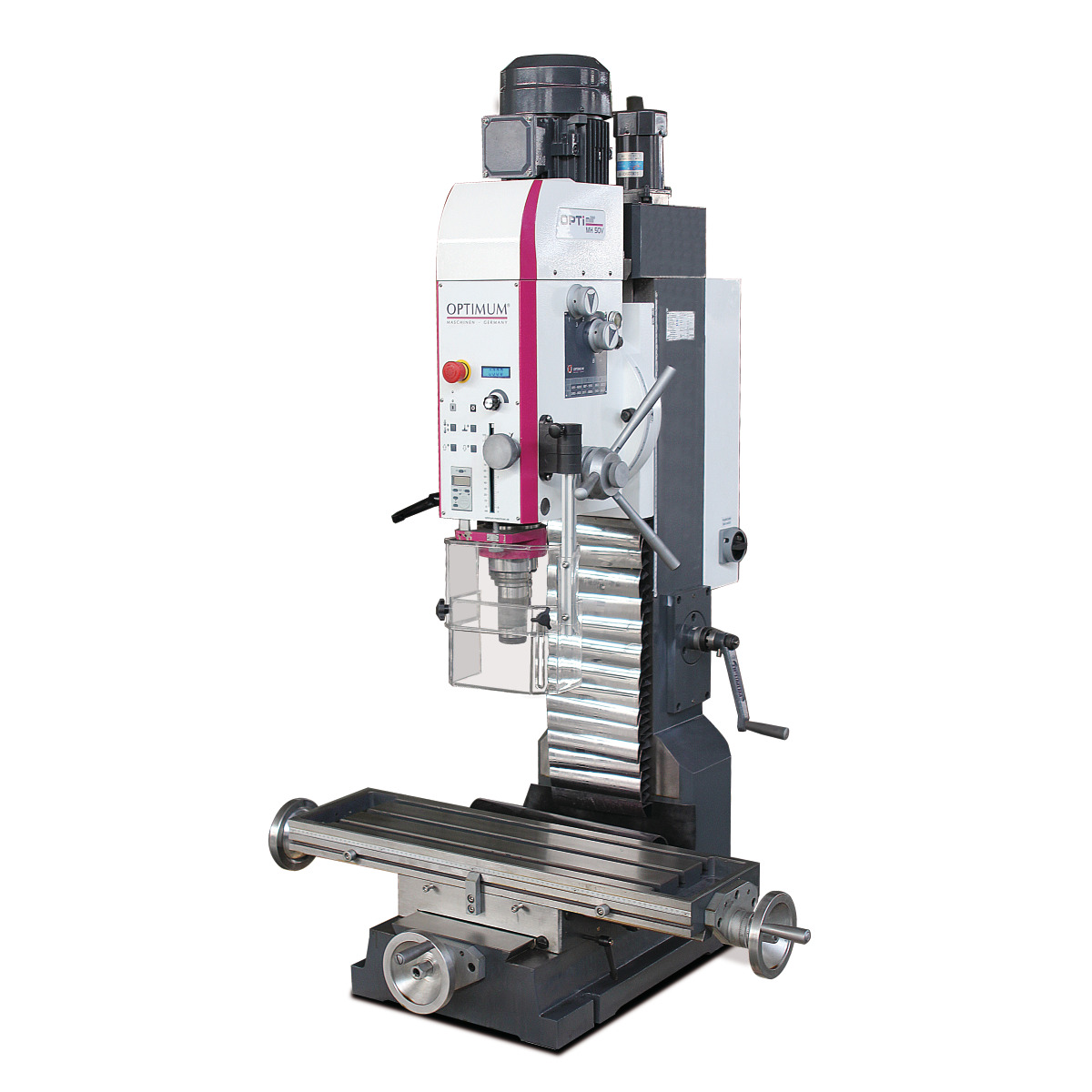 Optimum MH 50G / MH 50V - Máquina de furar e fresar OPTImill BT40 2,2kW 400V