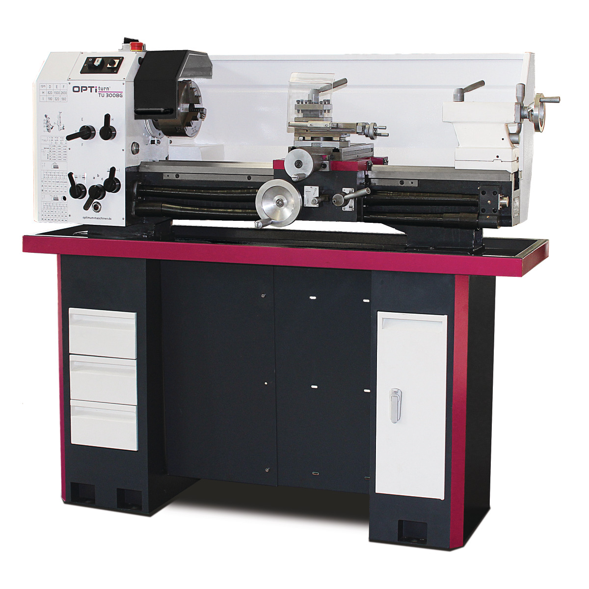 Optimum TU 3008 / TU 3008G - Torno mecânico OPTIturn 158x800mm 400V