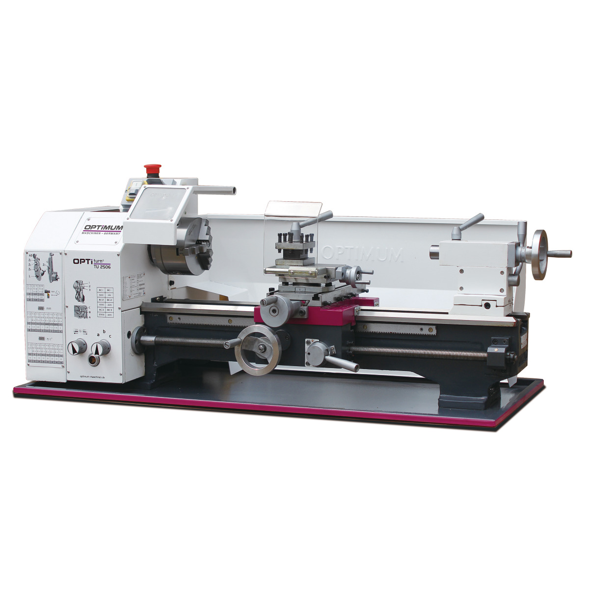Optimum TU 2506 / TU 2506VB - Torno mecânico OPTIturn 125x550mm 230V/400V