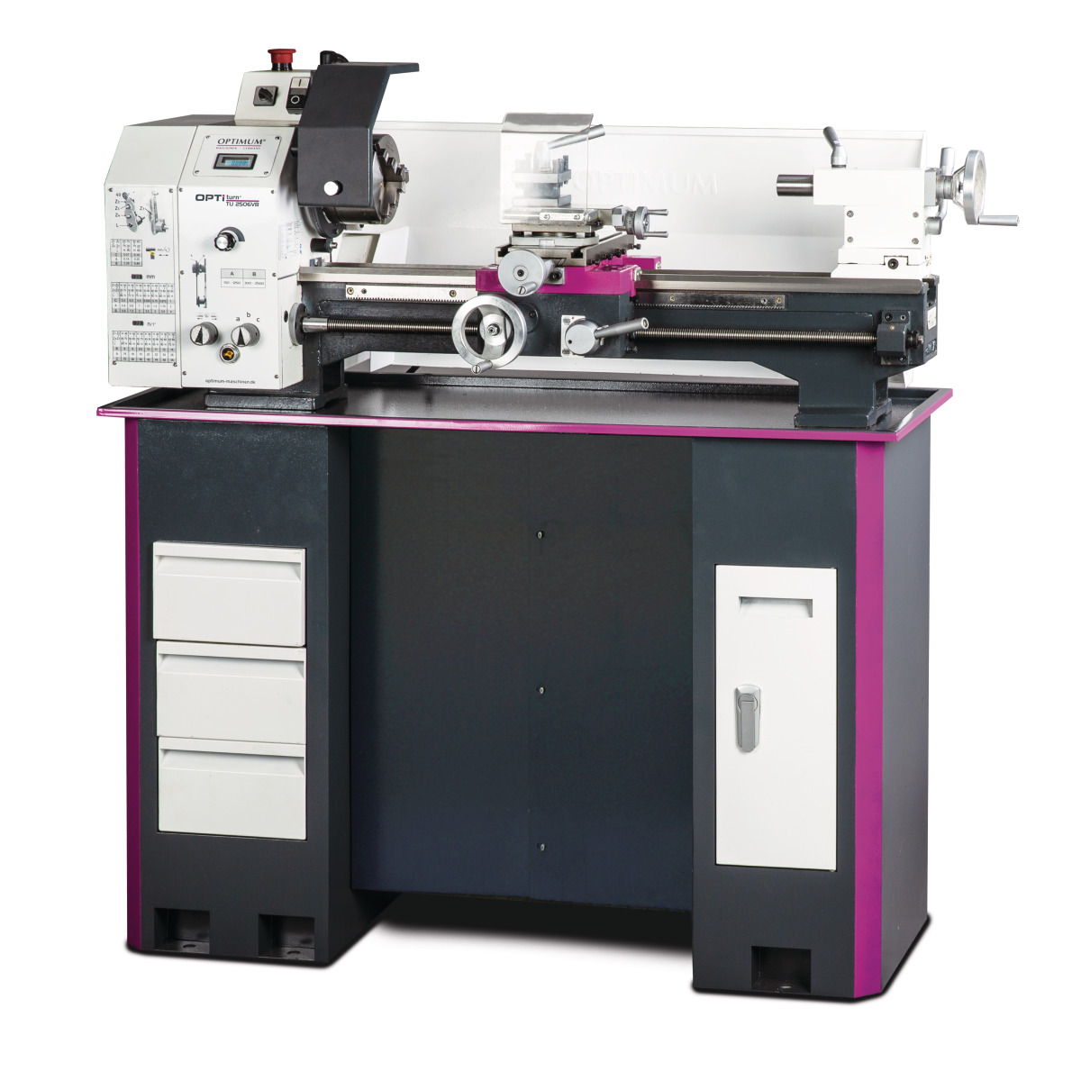 Optimum TU 2506 / TU 2506VB - Torno mecânico OPTIturn 125x550mm 230V/400V
