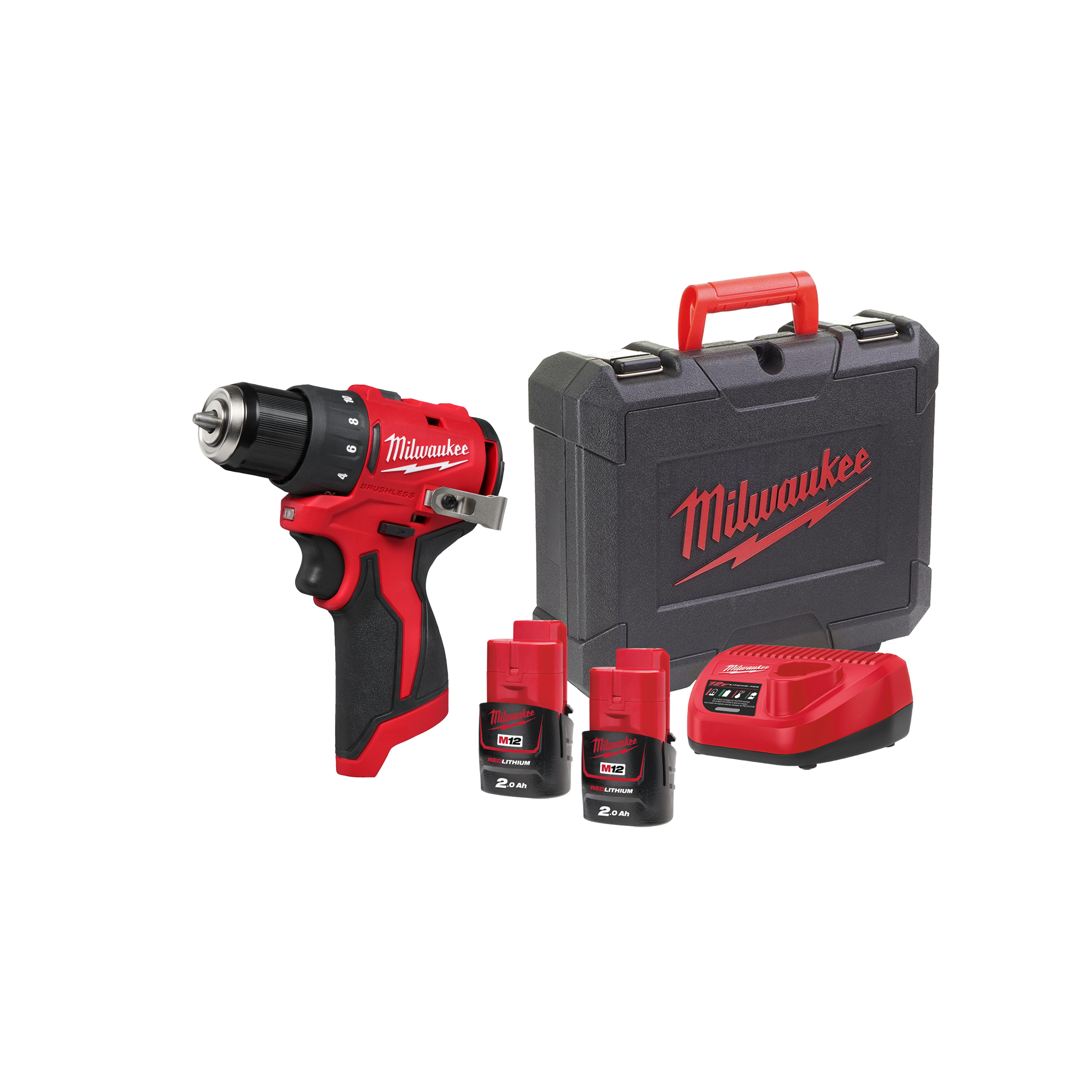 Milwaukee M12 BLDDRC - Berbequim aparafusador subcompacto M12 sem escovas