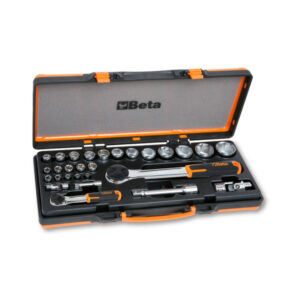 Beta 902a/c22 – jogo chaves de caixa 1/4+1/2″ 28 peças
