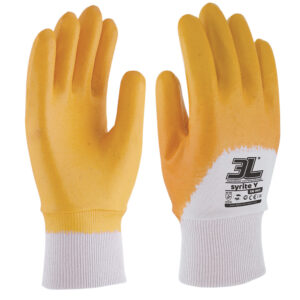 3L Syrite Y – Luva de Nitrilo com revestimento de algodão tipo interlock – EN 388: 3121X – SN 985