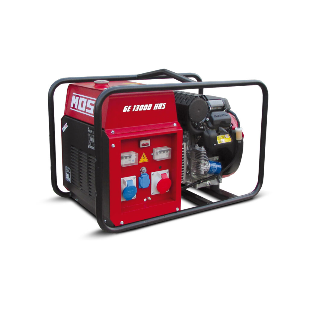 Mosa ge-13000 hbs avr – gerador 11,5/13kva 400v honda gx-630