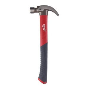Milwaukee – Martelo de unhas curvas com cabo de fibra de vidro