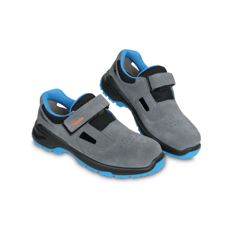 Beta 7201BP – Sandália de camurça BASIC PLUS com fecho de velcro – S1PS FO SR