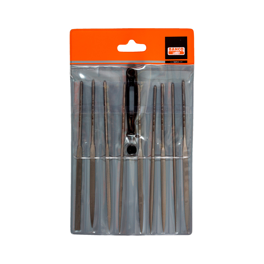 Bahco 2-471-16-1-0 – conjunto de limas calado – 9 peças
