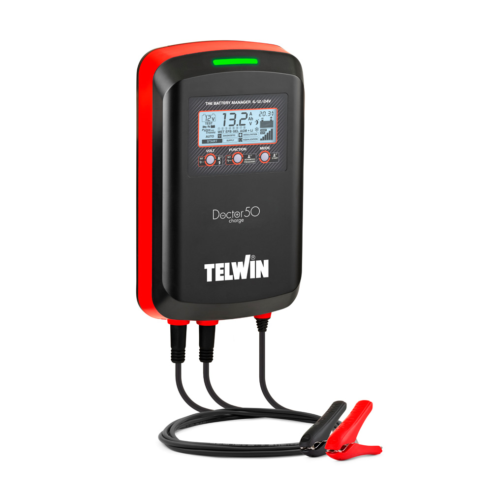 Telwin Doctor Charge – Carregador de baterias com gestor eletrónico multifunções