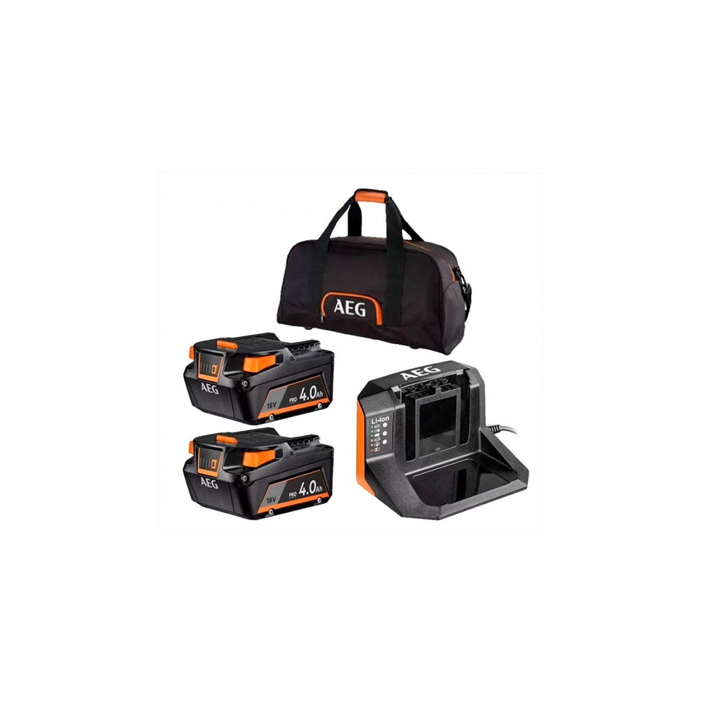 Aeg setll1840slk1- kit 2 bateria c/ carreg. 18v – 4935479809