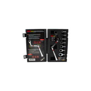 Kroftools 1130 – jogo 9 chaves luneta roquete multi-ângulos
