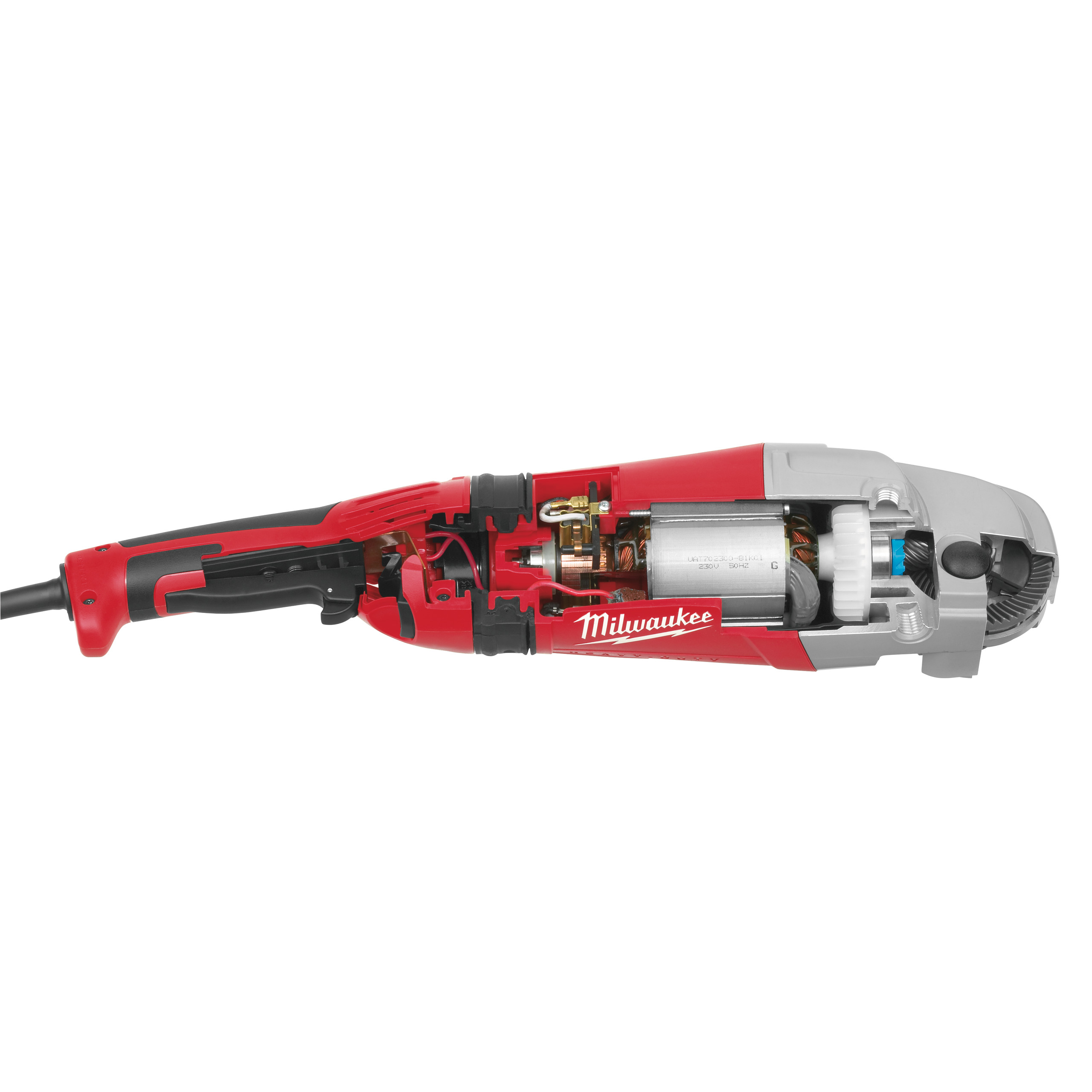 Milwaukee AGVM 24-230 GEX - Rebarbadora de alta potência 2400W 230mm FIXTEC com AVS e proteção anti-golpe - 4933402340