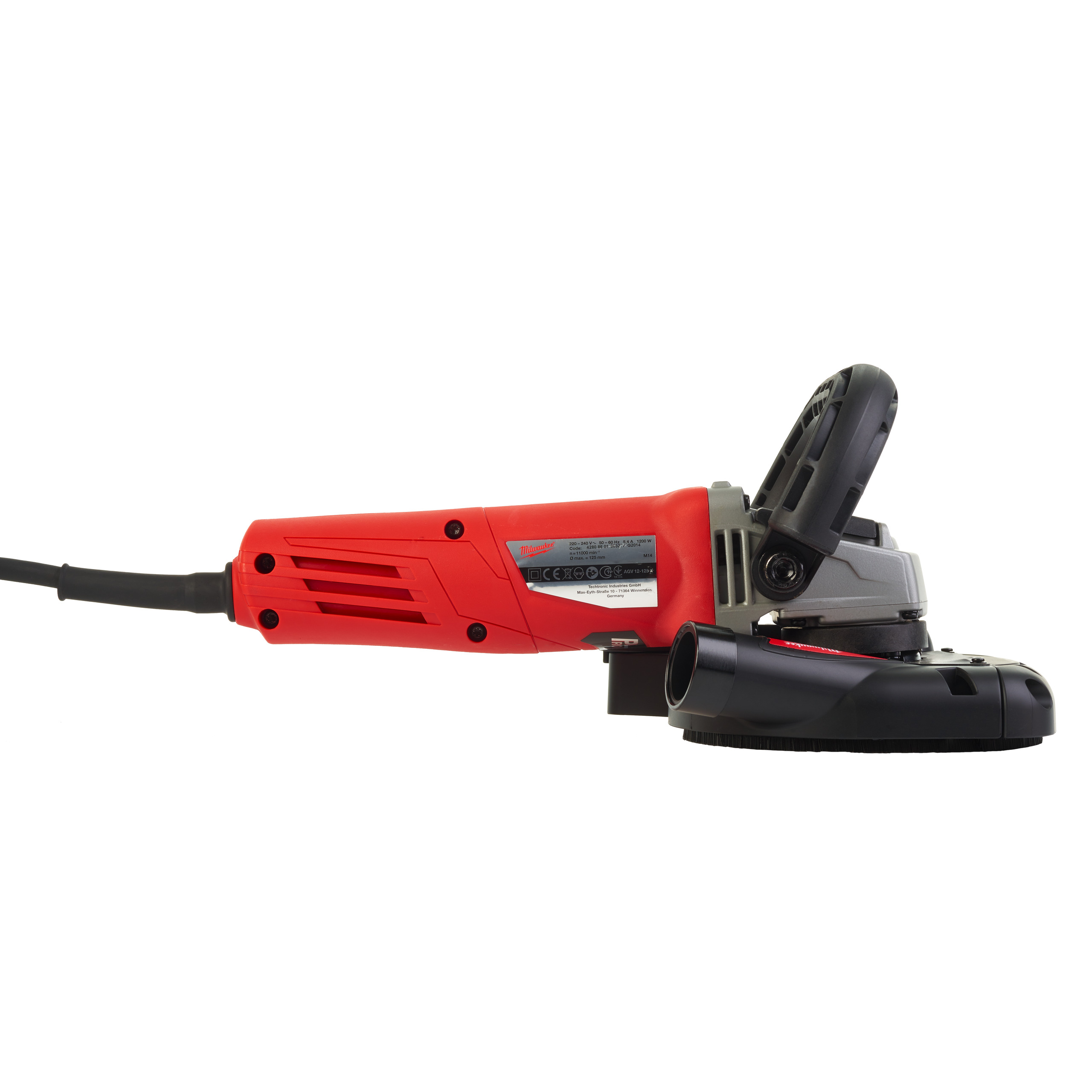 Milwaukee AGV 12-125 X DSG-SET - Rebarbadora de acabamentos 1200W 125mm - 4933448030