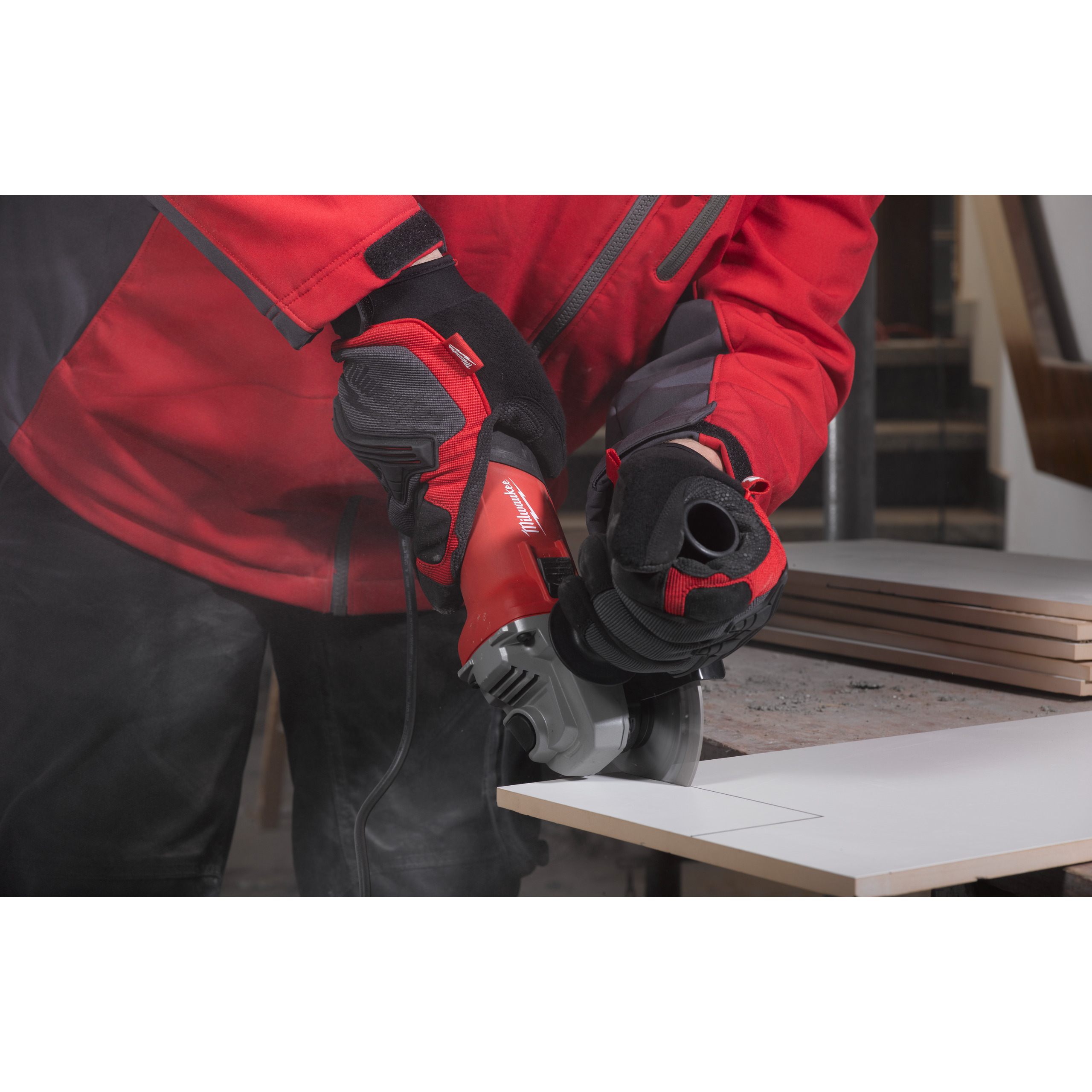 Milwaukee AG 800-125 E - Rebarbadora de acabamentos 800W 125mm - 4933451211