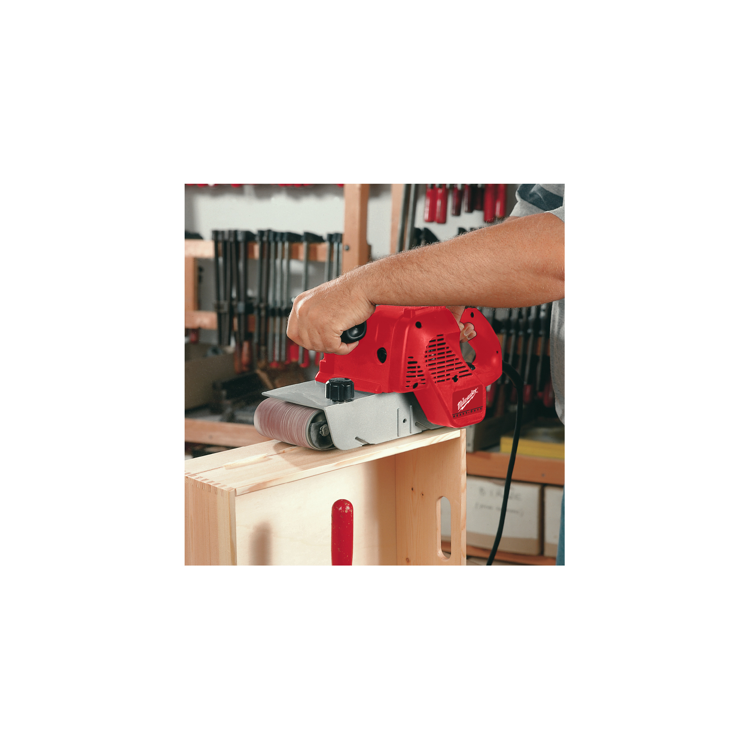 Milwaukee BS 100 LE - Lixadora de rolos 100mm - 4933385150